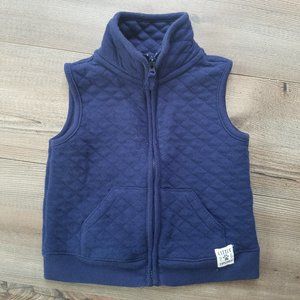 Blue Quilted Baby Boy Vest